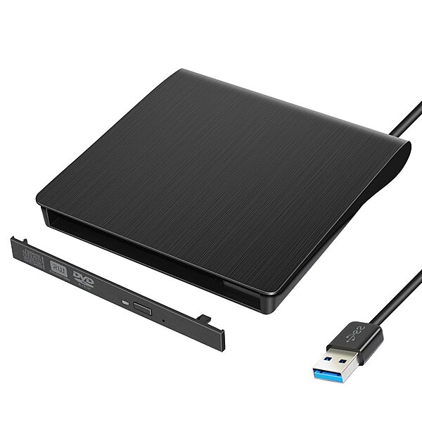 External DVD Writer/Drive Case (Case Only - DVD Drive not included) USB 3.0/ 2.0 for Desktop and Laptop Computers