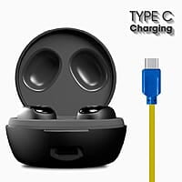 ZEBRONICS ZEB-SOUND BOMB 1 TWS Earbuds with BT5.0, Up to 12H Playback, Touch Controls, Voice Assistant, Splash Proof with Type C Portable Charging Case