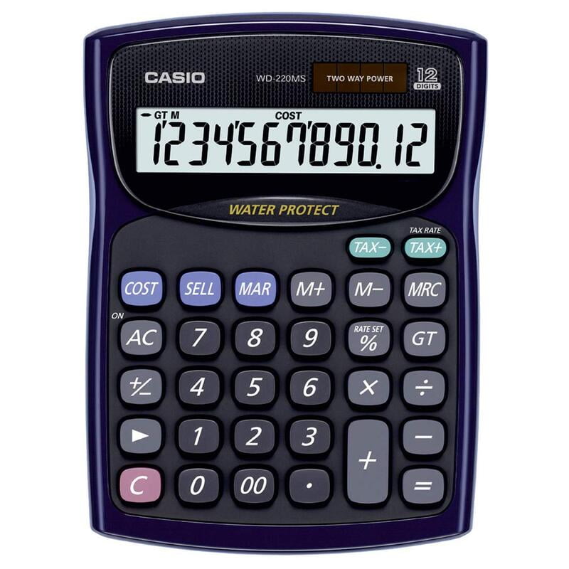 Casio Water-Protected & Dust-Proof Calculators