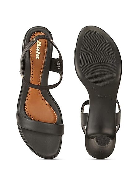 Bata Tricia Sandal Women's Black Heels - 6 UK (7616983)