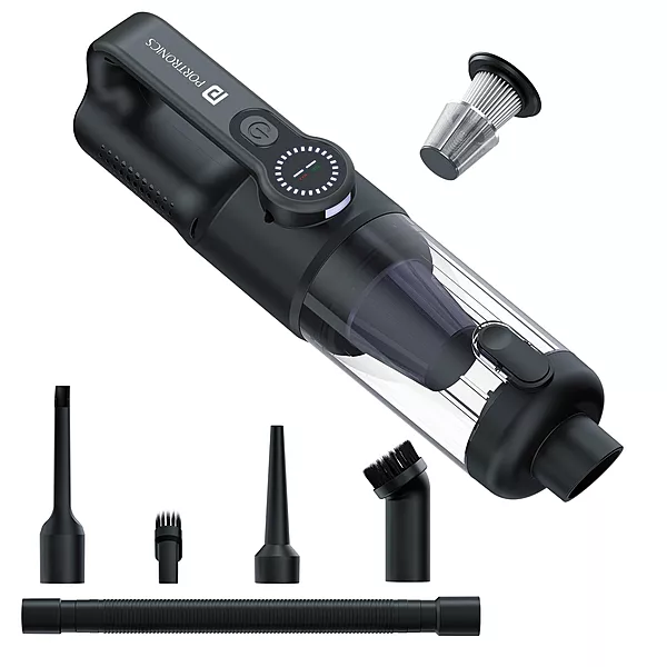 Portronics MopCop 4 Vacuum & Blower – 18,000Pa: Powerful suction, versatile cleaning, and efficient blowing. Ideal for home and office use. Compact design for easy handling and storage.