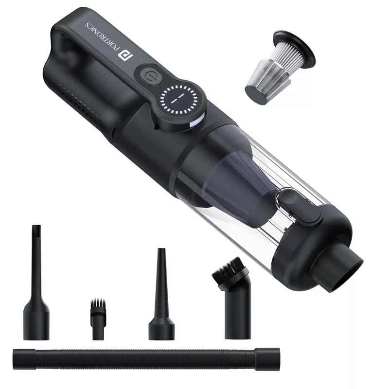 Portronics MopCop 4 Vacuum & Blower – 18,000Pa: Powerful suction, versatile cleaning, and efficient blowing. Ideal for home and office use. Compact design for easy handling and storage.