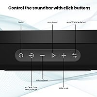 Portronics Sound Slick 5 – 80W Wireless Soundbar with Remote offers immersive sound, sleek design, and easy connectivity. Perfect for enhancing your TV audio experience at home.