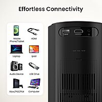 Portronics Beem 410 Smart LED Projector – 1080p Full HD, WiFi, Compact & Portable | Vibrant Colors, Easy Connectivity | Ideal for Home Theater, Gaming & Presentations