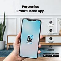 Portronics Splug 16 – 16A WiFi Smart Plug, compatible with Alexa & Google Assistant. Control devices remotely, set schedules, and monitor energy usage for a smarter home experience.