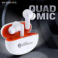 Just Corseca Skybeat Powerbuds – ANC TWS Earbuds | Low Latency Game Mode | White