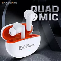 Just Corseca Skybeat Powerbuds – ANC TWS Earbuds | Low Latency Game Mode | White