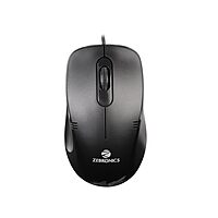 Zebronics Zeb-Power Plus USB Optical Mouse features a sleek design, ergonomic shape, and high precision optical sensor. Ideal for everyday use, it offers smooth tracking and comfortable handling.
