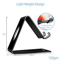 Portronics MODESK Mobile Holder – Durable Metal, Anti-Skid Design, Adjustable Angle, Perfect for Hands-Free Viewing, Compatible with All Smartphones, Ideal for Home & Office Use, Compact & Portable.