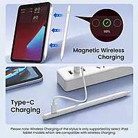 Portronics Glide 2 Stylus for iPad – Bluetooth, White. Precision touch for seamless navigation, perfect for artists and note-takers. Lightweight design, long battery life, and easy connectivity.