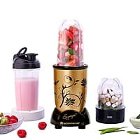 Wonderchef Nutri-blend Mixer Grinder Blender Champagne 500W 22000 RPM 3 Unbreakable Jars
