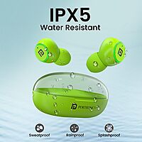 Portronics Twins S13 – TWS Earbuds, 24H Playtime, Green. Enjoy seamless connectivity, rich sound quality, and a stylish design. Perfect for music lovers and on-the-go lifestyles.