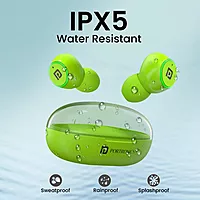 Portronics Twins S13 – TWS Earbuds, 24H Playtime, Green. Enjoy seamless connectivity, rich sound quality, and a stylish design. Perfect for music lovers and on-the-go lifestyles.