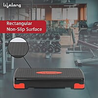 Lifelong Polypropylene Adjustable Home Gym Exercise Fitness Stepper for Exercise