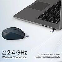 Portronics Toad 34 2.4GHz Wireless Mouse – 1000 DPI | Grey | 1 Year Warranty