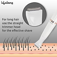 Lifelong Rechargeable Trimmer for Women 4 in 1 Women Trimmer, Bikini Trimmer for Women, 60 Minutes Runtime