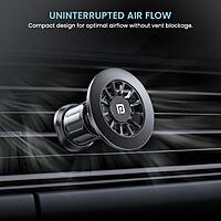 Portronics Mogun 2 – Magnetic Car Mobile Holder, 360° rotation for optimal viewing, strong magnetic grip, easy installation, compatible with all smartphones, perfect for hands-free navigation.