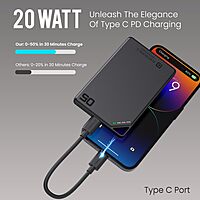 Portronics Boosty 5K – A compact 5000mAh power bank with 15W magnetic wireless charging. Perfect for on-the-go charging, it ensures your devices stay powered without the hassle of cables.