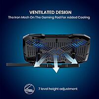 Portronics Air 4 Laptop Cooling Pad – 3 Fans, Ergonomic, Lightweight  Specification