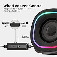 Portronics POR 2246 In Tune 5 USB Powered Speaker – 12W | 3.5mm Jack | LED Light | Black