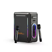 Just Corseca Sonic Symphony 550W Bluetooth Speaker – Karaoke | RGB Lights | 12H Playtime | Black