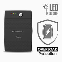 Zebronics U735 600VA/360W UPS is a reliable power backup solution. It features a compact design, LED indicators, and multiple output sockets, ensuring your devices stay powered during outages.