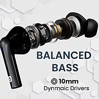 Portronics Twins S6 – TWS Earbuds, 50H Playtime, Black. Enjoy seamless connectivity, deep bass, and crystal-clear sound. Perfect for music lovers and on-the-go lifestyles. Grab yours now!