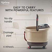 Lifelong LLM279 Corded Electric Foot Spa and Massager with 4 Automatic Rollers & 4 Manual Rollers, Digital Panel