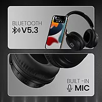 Portronics Muffs M3 Headphones – Active Noise Cancellation, 40 Hours Playtime, Comfortable Fit, Bluetooth Connectivity, Built-in Microphone, Ideal for Music and Calls, Lightweight Design.