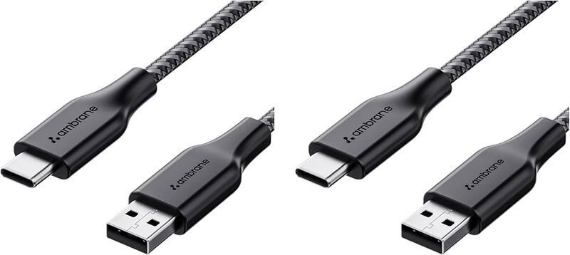 Lapcare Type‑C to Type‑C PD 60 W braided cable: supports fast charging up to 60 W (20 V/3 A), high-speed data sync, durable braid construction, length ~2 m.
