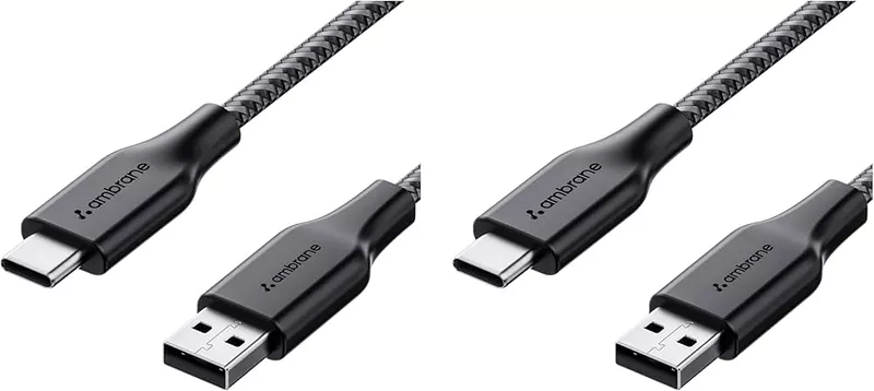 Lapcare Type‑C to Type‑C PD 60 W braided cable: supports fast charging up to 60 W (20 V/3 A), high-speed data sync, durable braid construction, length ~2 m.