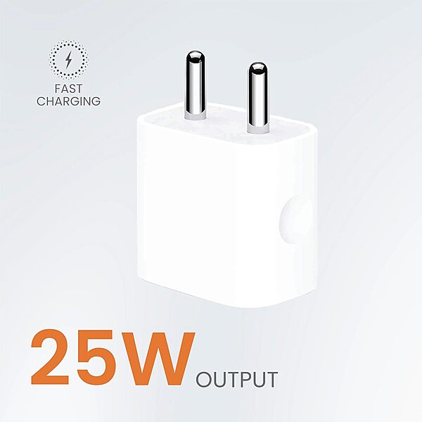 Just Corseca SSPEED Rise PD 25W Charger – USB Type-C | Ultra-Fast Charging | With C to C Cable
