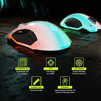 Archer Tech Lab Recurve 400 Transparent Wired Mouse