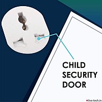 Live Tech PS 13 Surge Protector – 4 Sockets, 2500W, 10A, with built-in surge protection, ideal for home and office use, compact design, ensures safety for your devices, reliable power solution.