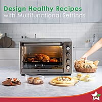 Wonderchef Oven Toaster Griller - 48 litres 6-Stage Heat Selection Bake, Grill, Roast