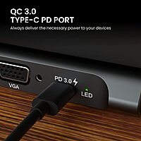Portronics Mport 13C 13-in-1 USB-C Hub – Grey offers versatile connectivity with multiple ports including HDMI, USB-A, and SD card slots, perfect for expanding your device's capabilities.