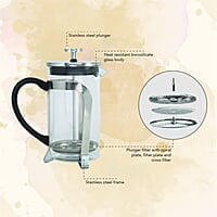 Wonderchef Regalia French Press Coffee Maker Brews in just 3 minutes 600ml