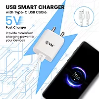 EVM CH-02 12W Charger with cable - White