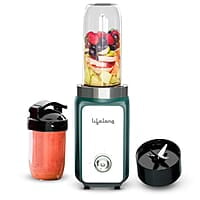 Lifelong Nutri Blender for Smoothies and Juices 500 Watts with 2 Jars - 100% Copper Motor Mixer Grinder, Blender & Smoothie Maker