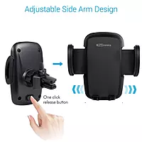 Portronics Clamp X POR-1101 – Car Vent Holder, Z-Black is a sleek and sturdy phone holder designed for easy access and secure placement in your car's air vent. Perfect for hands-free navigation!