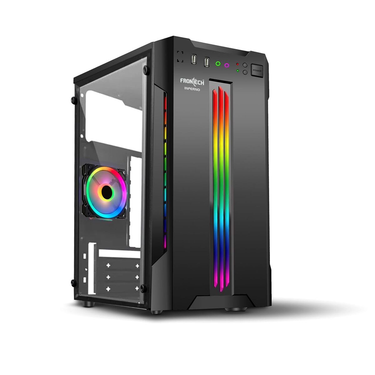 Frontech INFERNO FT-4346 Mid-Tower Gaming Case RGB