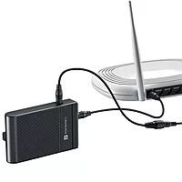 Portronics 3159 Power Plus 2 Router UPS – 12V DC | Up to 4 Hours Backup | Black