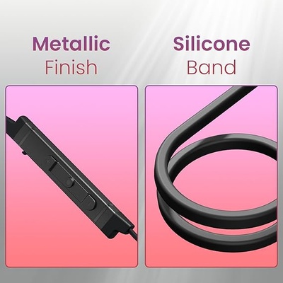 Portronics Harmonics Z9 Wireless Bluetooth in Ear Neckband with Mic, 40 Hours Playtime, Metallic Finish, BT5.3V, 10mm Dynamic Driver, Dual Pairing, Magnetic Buds, Type C Fast Charging Portronics Harmonics Z9 Wireless Bluetooth in Ear Neckband with Mic, 40 Hours Playtime, Metallic Finish, BT5.3V, 10mm Dynamic Driver, Dual Pairing, Magnetic Buds, Type C Fast Charging