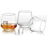 Treo by Milton Bourbon On The Rocks Glass Tumbler, 6 Pc Set, 370 ml Each, Transparent