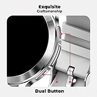 FireBoltt Mystic 1.3" AMOLED Display Smartwatch Silver