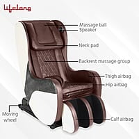 Lifelong LLM549 Full Body Massage Chair with Recliner and powerful 3D Back, Leg and Foot Rollers for Massage for Home