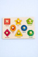 Wooden Shape Sorter Board Puzzle