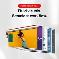 Open Box LG (2560x1440) IPS PC Monitor with 100Hz, 5ms (GtG) HDR10, Flicker Safe, Reader Mode, HDMI, USB-C, Anti-Glare, 3-Side Virtually Borderless Design, sRGB 99% (Black) 24U631A
