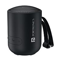 Portronics Soundpot – 20W Portable Speaker with TWS & Mic, delivers powerful sound, wireless connectivity, and hands-free calling. Perfect for outdoor adventures or home use. Enjoy music anywhere!