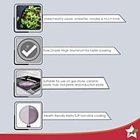 Wonderchef Royal Velvet Non-Stick Fry Pan with Induction Bottom 3 mm thick 20cm 1.2 litres